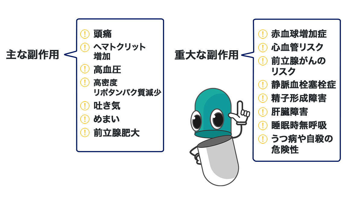 テストヒールの副作用