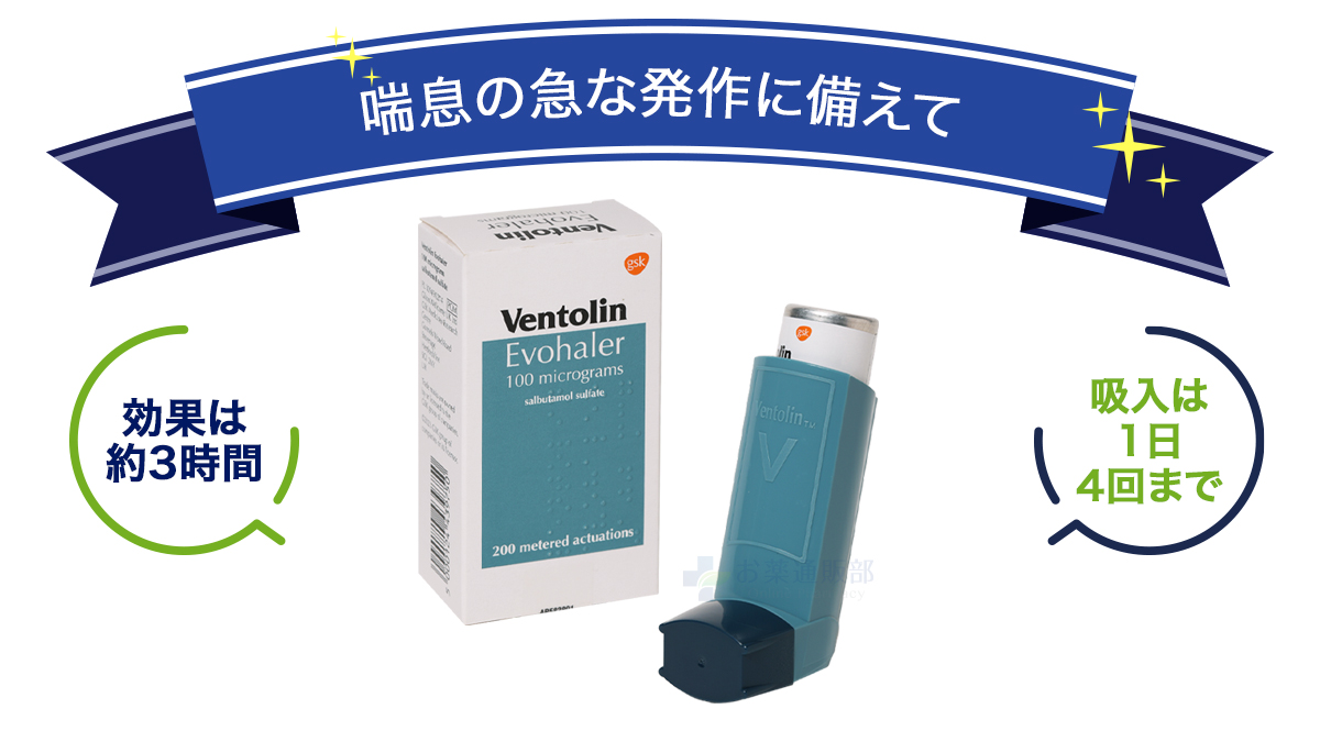 喘息の急な発作に備えて