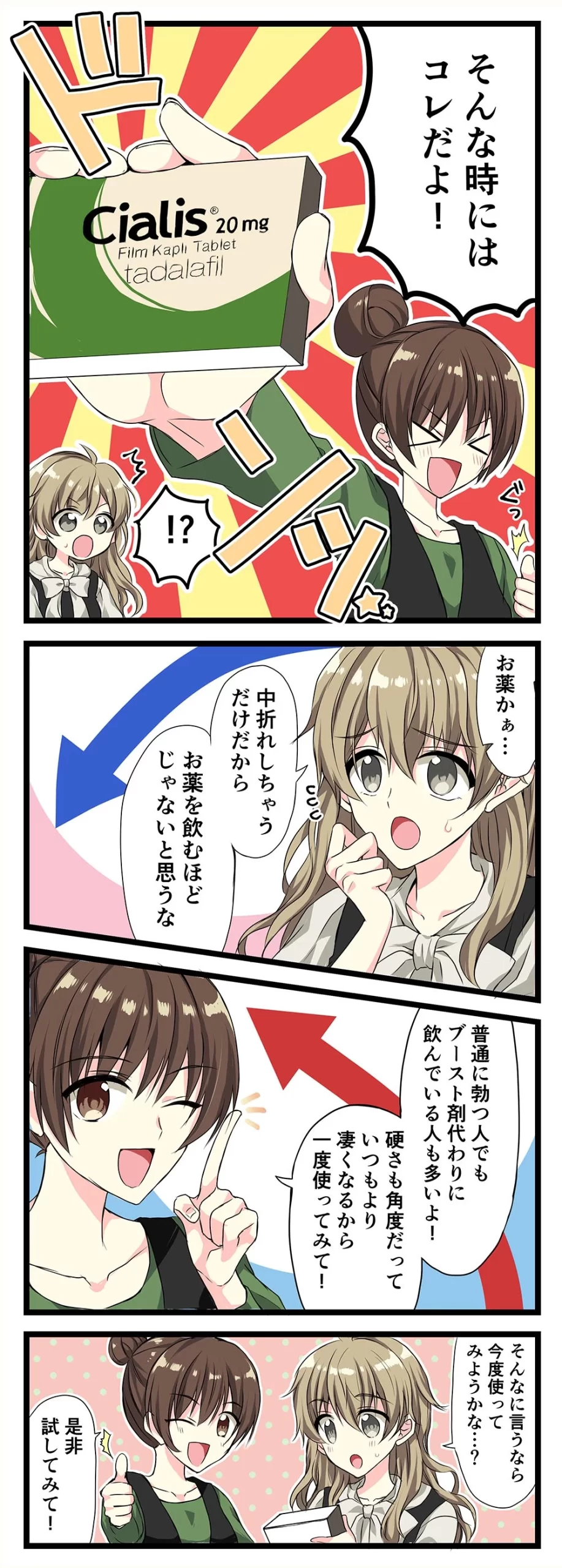 シアリスを飲んだ効果をマンガで解説 画像2 シアリスを飲んだ効果をマンガで解説 画像2