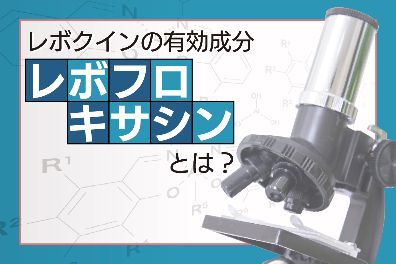 レボクインの有効成分「レボフロキサシン」とは?