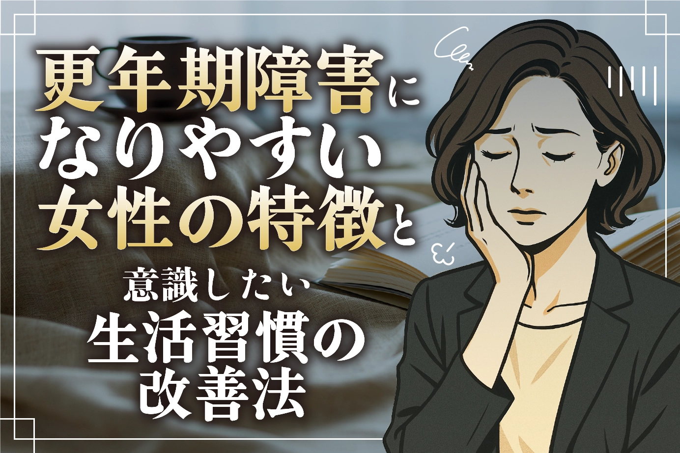 更年期障害になりやすい女性の特徴と意識したい生活習慣の改善法