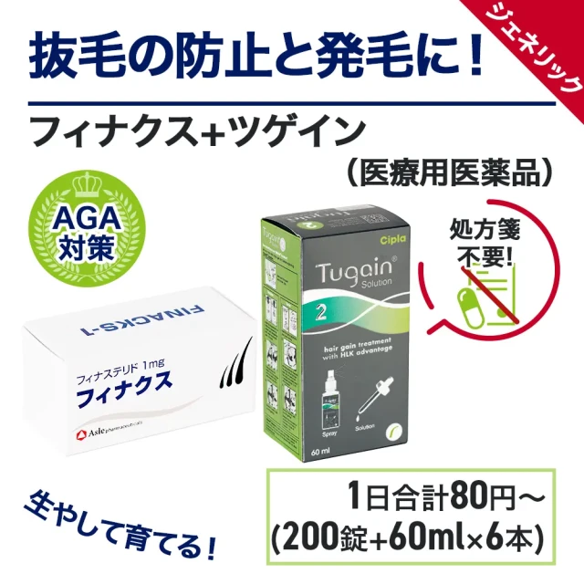 フィナクス（200錠）+ツゲイン（6箱）