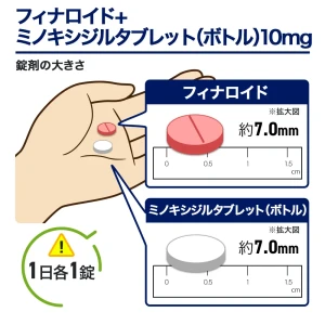 フィナロイド100錠+ミノキシジル10mg100錠 1セット画像7